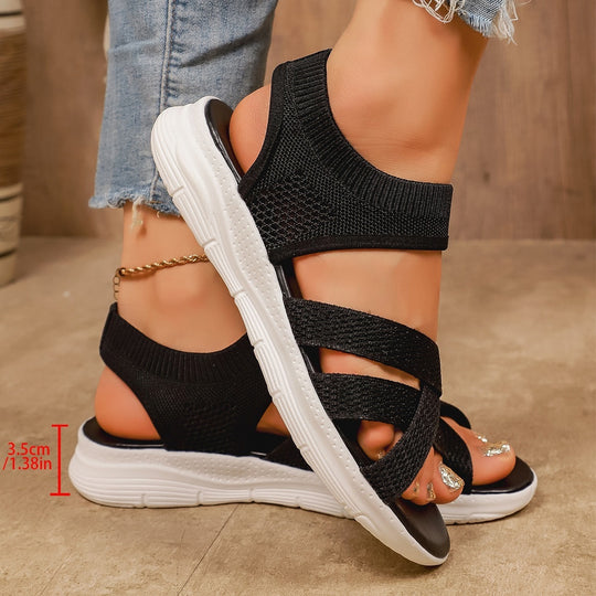 Damen sportliche und stilvolle Zehentrenner-Sandalen mit ergonomischem Design R&B