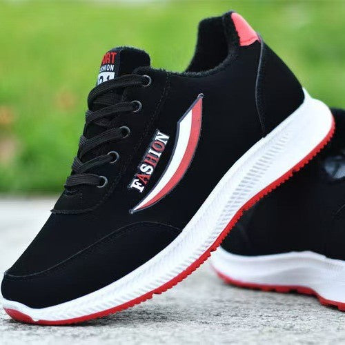 Damen Sportliche Sneaker mit atmungsaktiver Oberflächenstruktur und dämpfender Sohle R&B