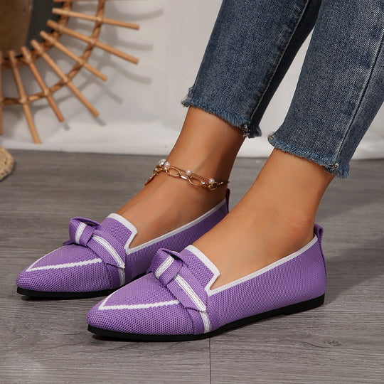 Damen Mokassins mit dekorativem Knoten R&B