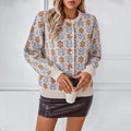 R&B | Strickjacke mit Blumenmuster