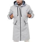 Herren Modische Parka-Jacke mit abnehmbarer Kapuze und praktischen Taschen R&B