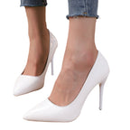 Damen Spitz High Heels mit glänzendem Obermaterial R&B