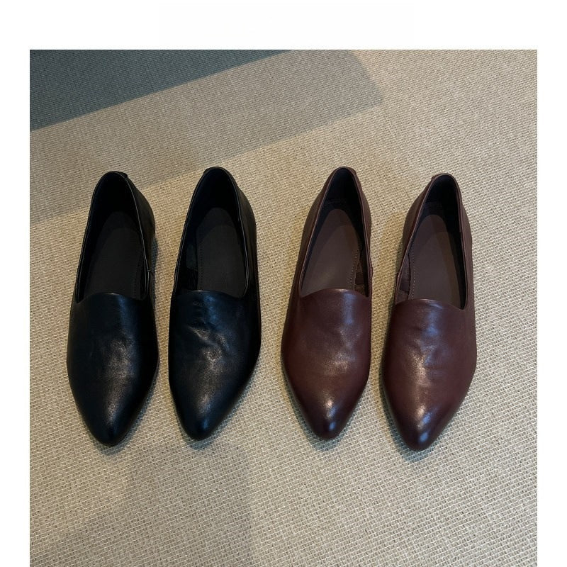 Damen elegante Slippers mit spitz zulaufendem Design und bequemem Fußbett R&B