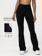 Damen Hoch sitzende Yoga-Hosen mit Ellbogen-Design und Figur formender Passform R&B
