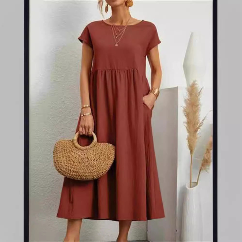 Damen Maxikleid aus leichtem, luftdurchlässigem Stoff R&B