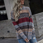 R&B | Geometrischer Strickpullover Mit Stilvollem Muster