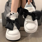 Damen Sneakers mit modischem Schleifen-Design und Komfort-Sohle
