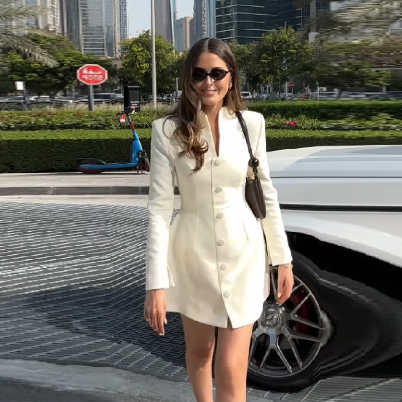 Damen Blazer im Trench-Stil R&B