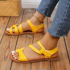 Damen modische Riemchen-Sandalen mit flexibler Sohle R&B