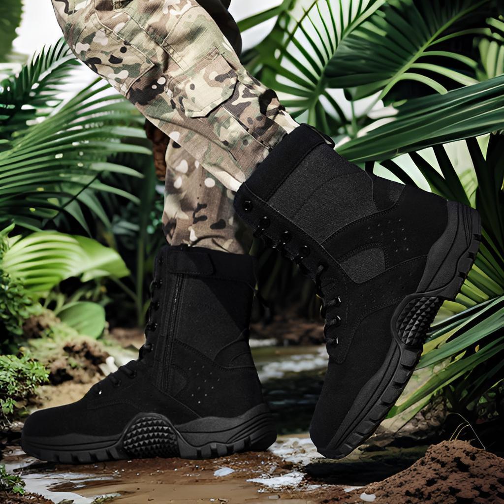 Herren taktische Outdoor-Boots mit hohem Knöchelschutz und rutschfester Sohle R&B