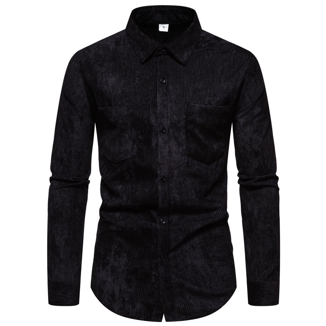 Herren Hemd aus hochwertigem Cord mit klassischem Schnitt und praktischen Brusttaschen R&B