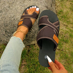 Damen Komfortable Freizeit-Sandalen mit elastischen Riemen R&B