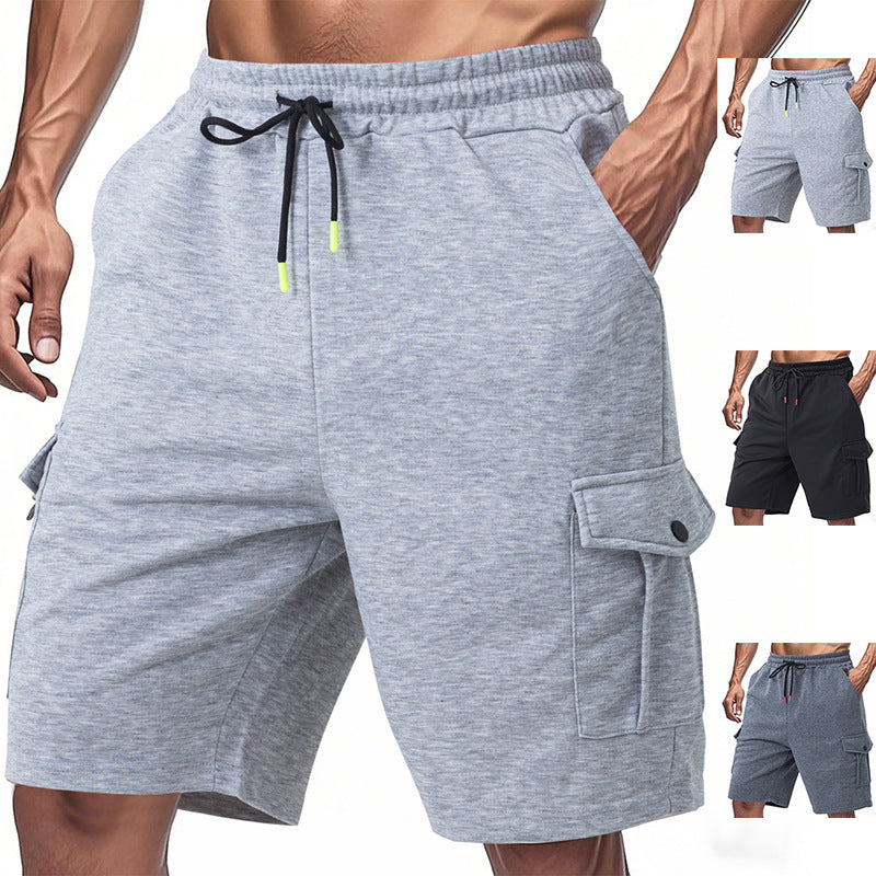 Herren funktionale Sportshorts mit praktischen Seitentaschen und elastischem Bund R&B