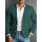 Herren eleganter Blazer mit strukturiertem Design und praktischen Taschen R&B