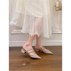Damen elegante Slingback Sandalen mit dekorativen Nietenverzierungen R&B