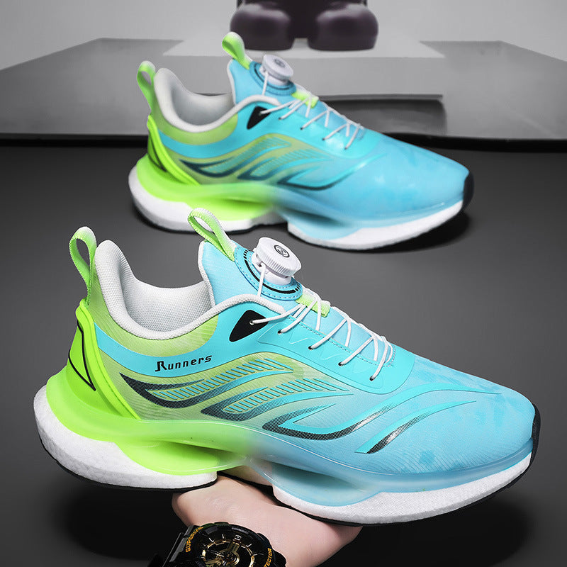 Herren nan innovativer Laufschuh mit Drehverschluss, nahtlosem Strickobermaterial und reaktiver Luftkammerdämpfung R&B