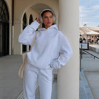 Damen Hoodie und Jogginghosen Set mit Kängurutasche R&B