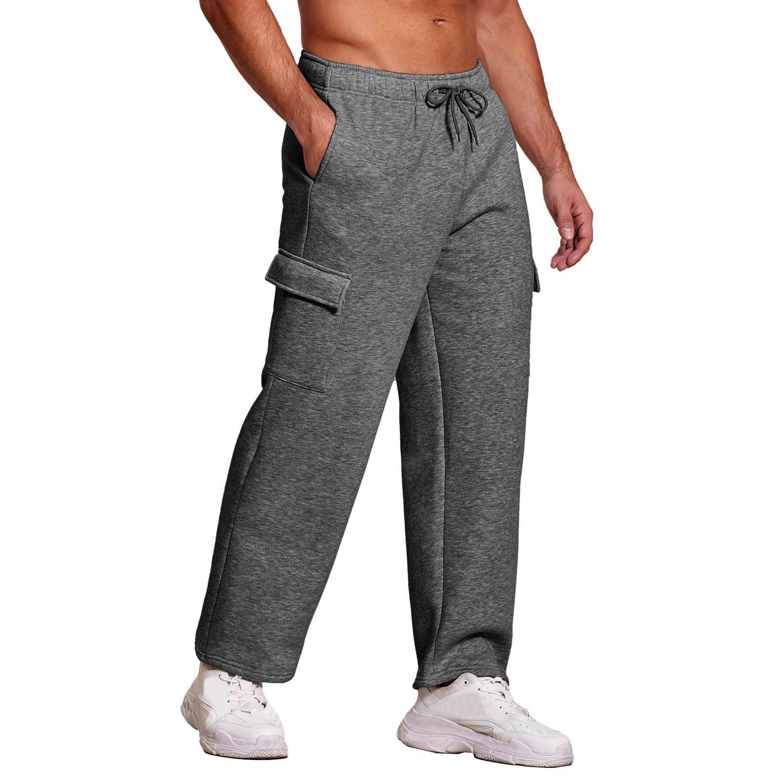 Damen nan weiche Cargo-Jogginghose mit Kordelzug und Seitentaschen R&B