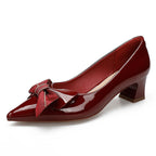 Damen Pumps mit eleganter Schleifenapplikation