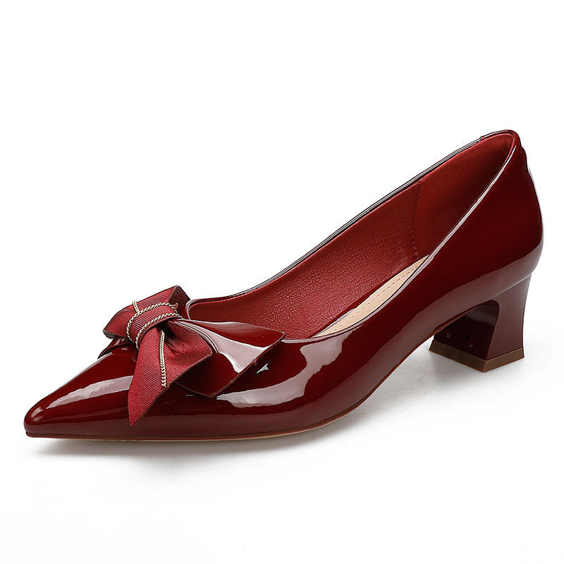 Damen Pumps mit eleganter Schleifenapplikation