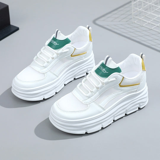 Damen Chunky Sneakers mit dämpfender Sohle und atmungsaktiver Oberflächenstruktur R&B