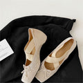 Damen Elegante Ballerina mit Strassverzierungen R&B