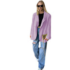 Damen Oversized Blazer mit elegantem Schnitt und doppelten Knopfdetails R&B