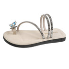 Damen Riemchen-Sandaletten mit funkelndem Schmetterlingsdesign R&B