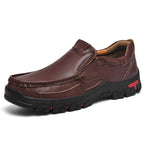 Herren Multifunktionale und bequeme Leder-Slipper mit rutschfester Sohle R&B