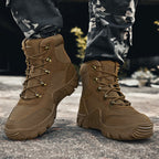 Herren taktische Stiefel mit verstärktem Knöchelschutz und rutschfester Sohle R&B