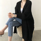 Damen Strickjacke mit offenem Schnitt und lässigen Details R&B