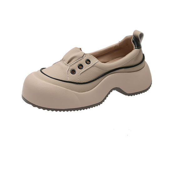 Damen Plateau Slipper mit elastischem Einstieg und modischem Design R&B