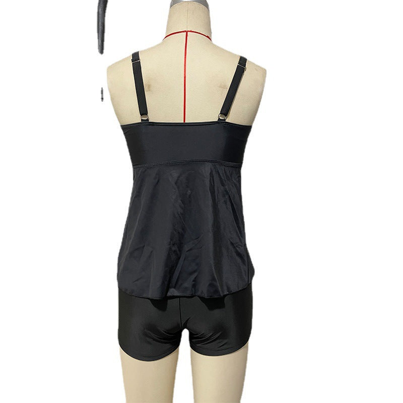 Damen Tankini-Set mit floralem Design und bequemen Shorts R&B