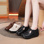 Damen Atmungsaktive Clogs mit seitlichem Klettverschluss und perforiertem Design R&B