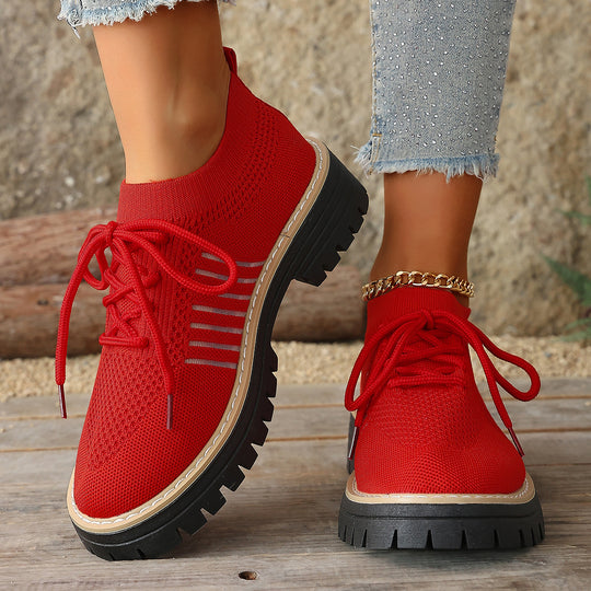 Damen luftige Sneakers mit rutschfester Sohle und atmungsaktivem Obermaterial R&B