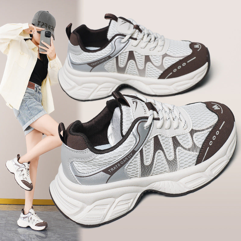 Damen Sportliche Sneakers mit atmungsaktiver Mesh-Oberfläche und rutschfester Sohle R&B 1771155244