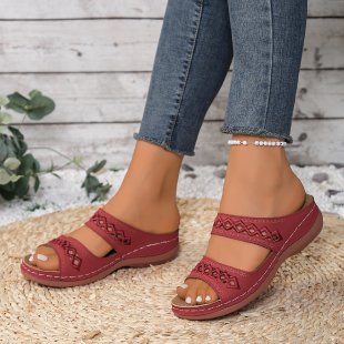 Damen Komfort-Sandalen mit modischem Schnallen-Design R&B
