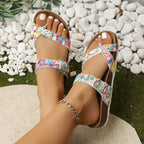 Damen Komfortable Korksandalen mit verstellbaren Riemen R&B