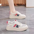 Damen Leichte Sportliche Sneakers mit atmungsaktiven Einsätzen