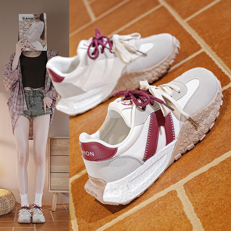 Damen trendige Freizeitsneaker mit rutschfester Sohle und modischem Design R&B