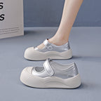 Damen Komfortable Clogsneaker mit verstellbarem Klettverschluss und rutschfester Sohle R&B