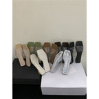 Damen stilvolle transparente Slippers R&B