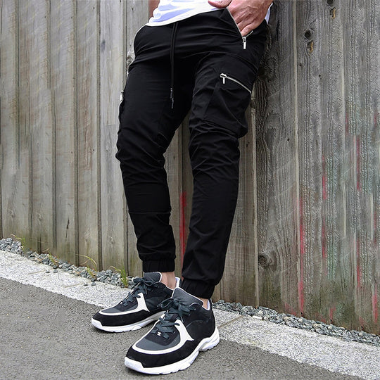 Herren modische Cargohose mit Reißverschluss und praktischen Taschen R&B