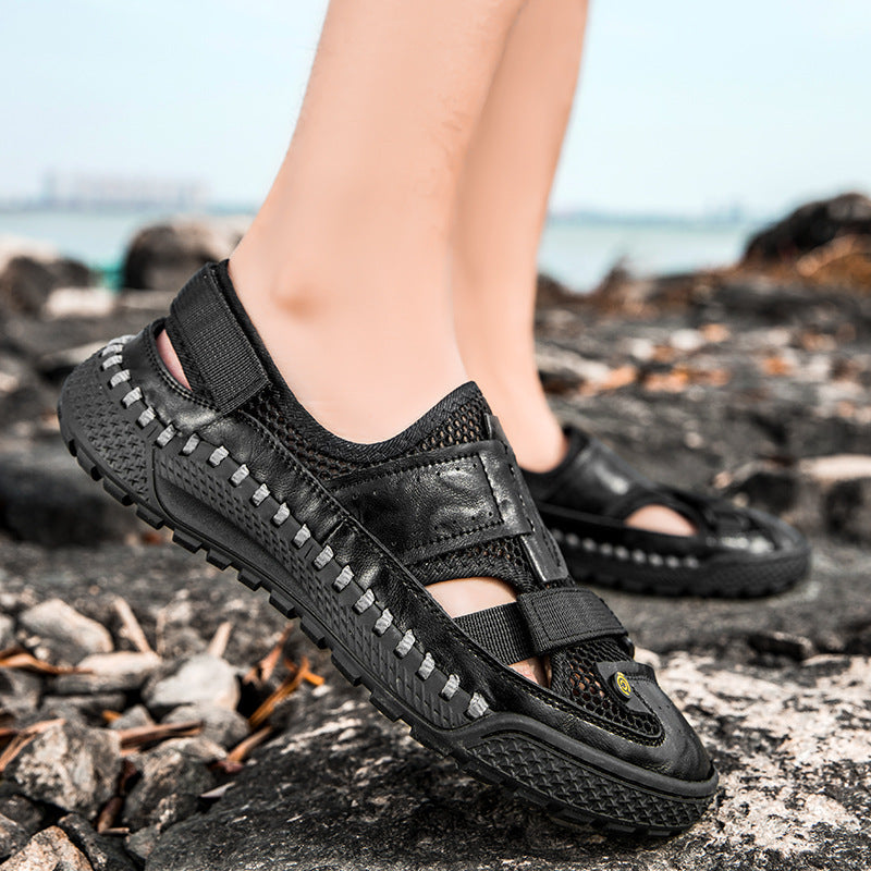 Damen Sportliche Aqua-Sandalen mit atmungsaktiver Obermaterialstruktur und rutschfester Sohle R&B
