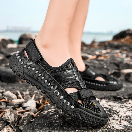 Damen Sportliche Aqua-Sandalen mit atmungsaktiver Obermaterialstruktur und rutschfester Sohle R&B