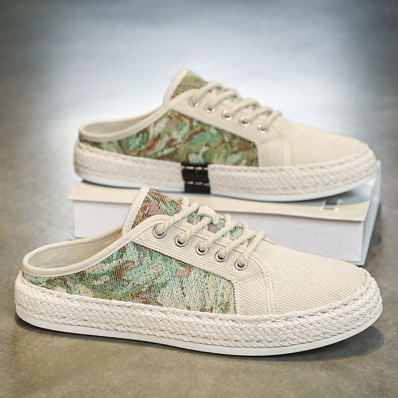 Damen Modische Espadrilles mit trendy Camouflage-Design und elastischem Einschlupf R&B