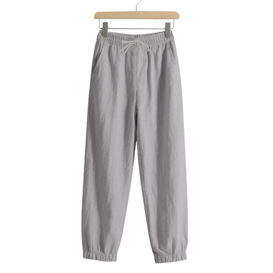 Damen lässige Freizeithose mit lockerem Schnitt und elastischem Bund R&B