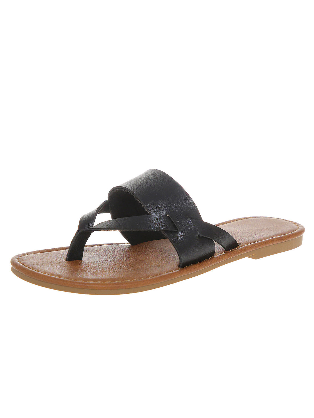 Damen Offene Freizeit-Sandalen mit geflochtenem Riemendesign R&B