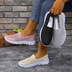 Damen Slip-On Freizeitschuhe mit atmungsaktiver Netzstruktur R&B