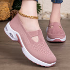 Damen Atmungsaktive Slip-On Freizeit-Schuhe mit dämpfender Sohle R&B